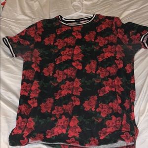 Floral Rose Print Tee